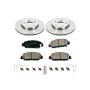 PowerStop KOE6515 OE Stock Replacement Low-Dust Ceramic Brake Pad and Rotor Kit