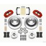 Wilwood 140-12275-R Narrow Superlite 6R Front Hub & 1PC Rtr Kit 12.88in-Red 74-80 Pinto Disc Spindle only