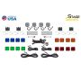 Diode Dynamics DD7751C Stage Series SXS Rock Light Installer Kit - RGBW M8 w/Controller (4-pack)