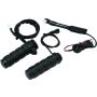 Kuryakyn 6472 Heated ISO Grips Throttle-By-Wire Gloss Black
