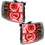 Oracle Lighting 7007-003 SMD Pre-Assembled Headlights, Round Style, Red