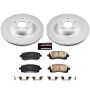 PowerStop CRK2369 Genuine Geomet Coated Rotor and Low-Dust Ceramic Brake Pad Kit