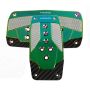 NRG Aluminum Sport Pedal A/T - Silver w/Neochrome Carbon