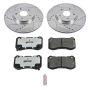 PowerStop K3029-26 Z26 Street Performance Ceramic Brake Pad and Drilled & Slotted Rotor Kit
