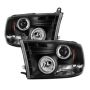 SPYDER 5030320 Projector Headlights - CCFL Halo - Black