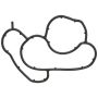 Elring 324.230 Gasket, oil filter housing