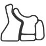Elring 388.820 Gasket, oil filter housing