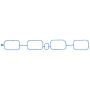 Elring 564.350 Gasket, intake manifold