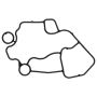 Elring 598.040 Gasket, oil filter housing