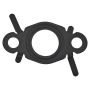 Elring 841.350 Gasket, oil outlet (charger)