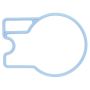 Elring 870.330 Gasket, intake manifold housing