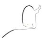 Edelmann 92466 Edelmann Power Steering Return Hose