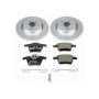 PowerStop ESK3039 Genuine Geomet Coated Rotors, ECE-R90 Brake Pads + Hardware Kit