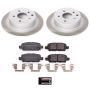 PowerStop SC8335 Semi-Coated Rotor and Low-Dust Ceramic Brake Pad Kit