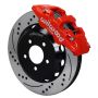 Wilwood 140-14288-DR AERO6 Front Hat Kit 14.00 Drilled Red 2016-Up Camaro w/Lines