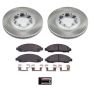 PowerStop SC2066 Semi-Coated Rotor and Low-Dust Ceramic Brake Pad Kit