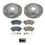 PowerStop SC1054 Semi-Coated Rotor and Low-Dust Ceramic Brake Pad Kit