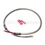 NAMZ NHH-1801 Headlight Harness (SS Braided & Clear Coated - Stock Length)