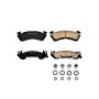 PowerStop 17-614 PowerStop - Z17 Low-Dust Ceramic Brake Pads with Hardware