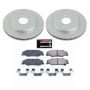 PowerStop CRK1563 Genuine Geomet Coated Rotor and Low-Dust Ceramic Brake Pad Kit