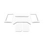 Design Engineering 50292 Headliner Kit Jeep Wrangler JK 2011-18 4 Door White