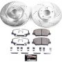 PowerStop K6306-26 Z26 Street Performance Ceramic Brake Pad and Drilled & Slotted Rotor Kit