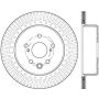 Stoptech 128.44189R Lexus 13-15 GS350/14-15 IS350/13-15 GS350H/15 RC350 Right Rear Drilled Sport Brake Rotor