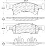 Stoptech 305.09340 Street Select Brake Pads - Rear