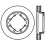 StopTech 94-99 Dodge Ram 2500 Cryo Slotted Front Right Sport Brake Rotor