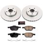 PowerStop CRK5976 Genuine Geomet Coated Rotor and Low-Dust Ceramic Brake Pad Kit