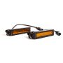 Diode Dynamics DD5044P 6 In LED Light Bar Single Row Straight SS6 - Amber Wide Light Bar (Pair)