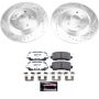 PowerStop K7903-26 Z26 Street Performance Ceramic Brake Pad and Drilled & Slotted Rotor Kit