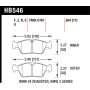 Hawk Performance HB546F.654 HPS Disc Brake Pad