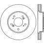StopTech Power Slot 05-10 Honda Odyssey Front Left Slotted CRYO Rotor