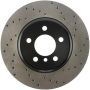 StopTech 11-13 BMW 550i Rear Left Drilled Sport Brake Rotor