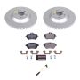 PowerStop ESK8194 Genuine Geomet Coated Rotors, ECE-R90 Brake Pads + Hardware Kit