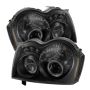 SPYDER 5078551 Projector Headlights - LED Halo - Black Smoke