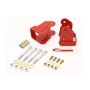 BMR 78-87 G-Body Bolt-On Control Arm Relocation Brackets - Red