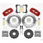 Wilwood 140-13685-R AERO6 Front Hat Kit 14.00 Red 2005-2014 Mustang w/ BMR Suspn. w/Lines