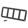 Rugged Radios MT-SW-BEZ-4 Rocker Switch Panel Bezel for OBS Ford Bronco F150 and F250 Dash
