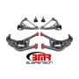 BMR Suspension AA031H BMR 70-81 2nd Gen F-Body Upper And Lower A-Arm Kit - Black Hammertone