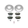 PowerStop ESK913 Genuine Geomet Coated Rotors, ECE-R90 Brake Pads + Hardware Kit