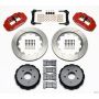 Wilwood 140-9119-R Narrow Superlite 4R Rear Kit 14.00in Red 97-04 Corvette C5/Z06 05-13 C6