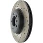 StopTech 06-08 BMW Z4 Drilled Front Right Cryo Rotor