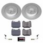 PowerStop CRK5261 Genuine Geomet Coated Rotor and Carbon-Fiber Ceramic Brake Pad Kit