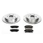 PowerStop K5262 Z23 Daily Driver Carbon-Fiber Ceramic Brake Pad and Drilled & Slotted Rotor Kit