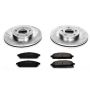 PowerStop K1179 Z23 Daily Driver Carbon-Fiber Ceramic Brake Pad and Drilled & Slotted Rotor Kit