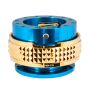 NRG Quick Release Kit - Pyramid Edition - Blue Body / Chrome Gold Pyramid Ring