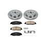 PowerStop KOE4723 OE Stock Replacement Low-Dust Ceramic Brake Pad and Rotor Kit
