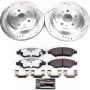 PowerStop K3072-26 Z26 Street Performance Ceramic Brake Pad and Drilled & Slotted Rotor Kit